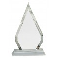 Crystal Diamond on Clear Pedestal Base 